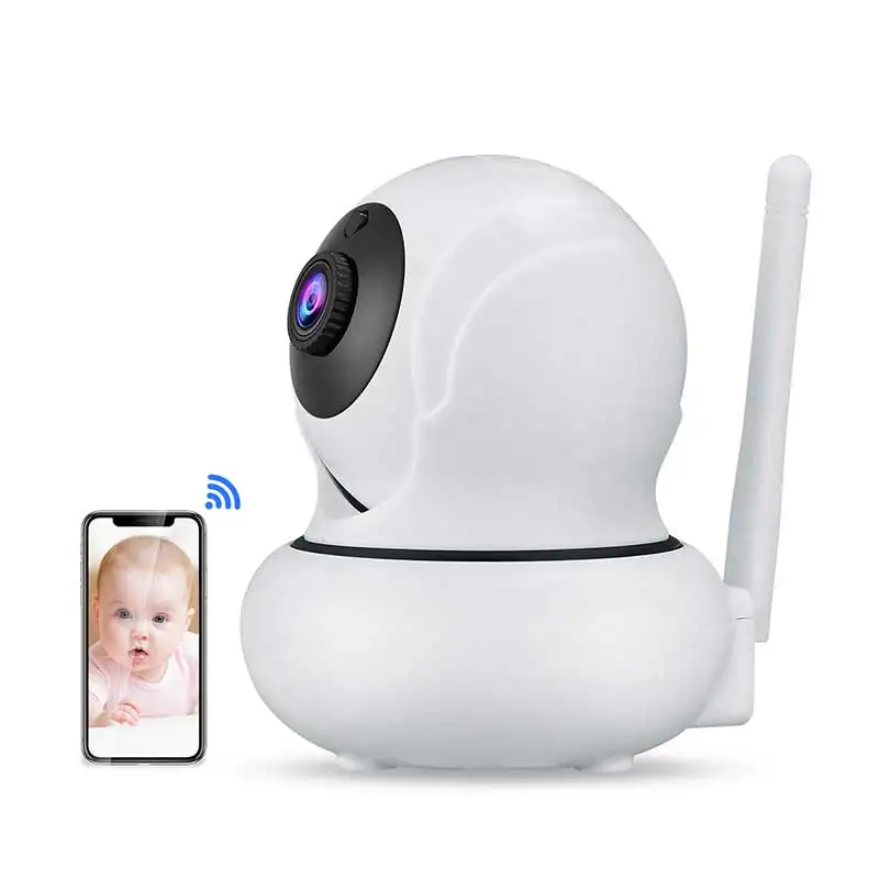 

K21 smart surveillance camera can be night vision and 355 ° rotation can face tracking, two-way voice