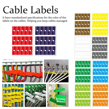 

Identification Tag Waterproof Home Cord Management Cable Label Easy Mark Synthetic Paper For Printer Self Adhesive DIY Portable