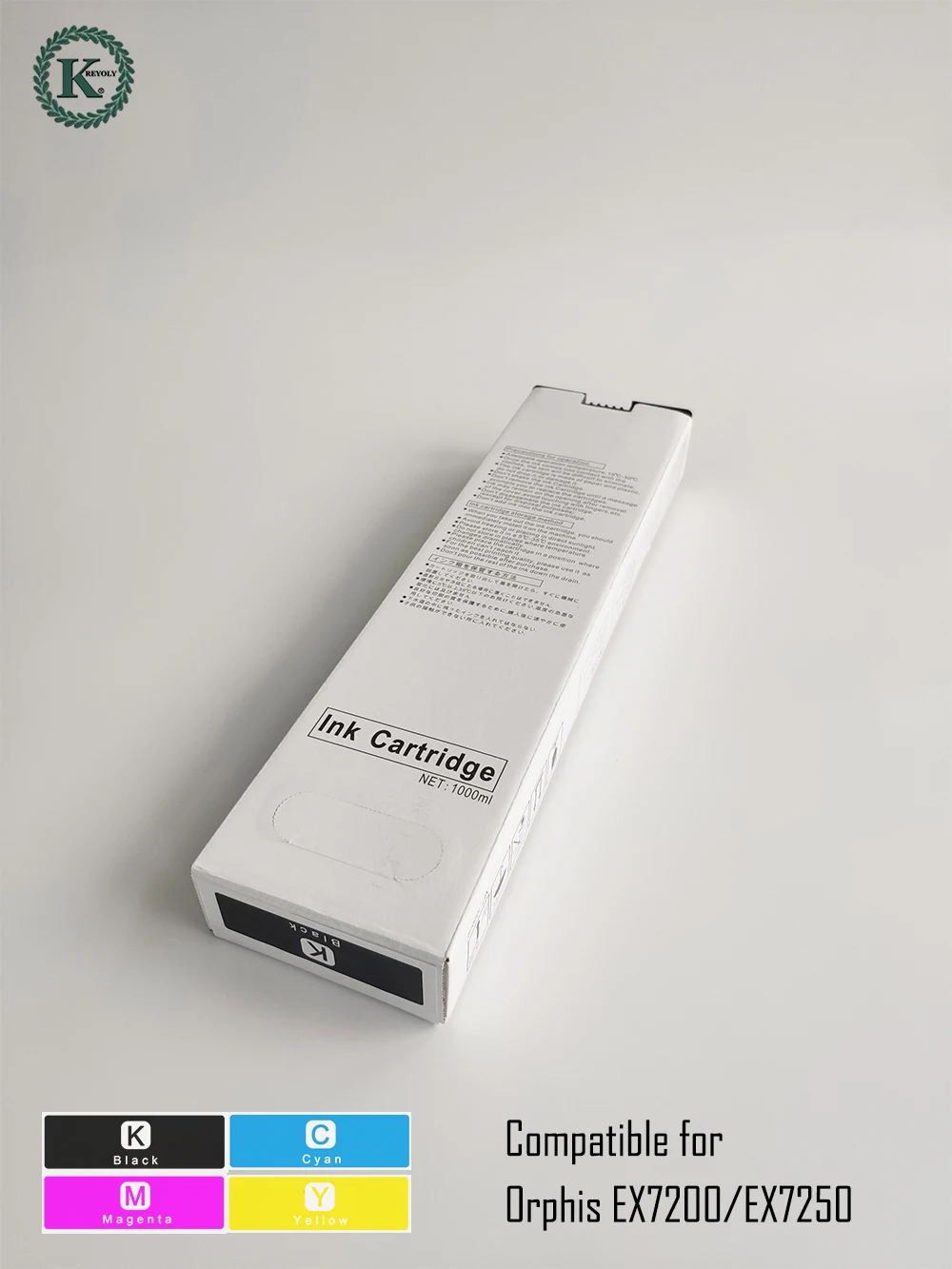 Совместимый чернильный картридж для струйных принтеров rice орфис EX7200 EX7250 1000 мл K C M