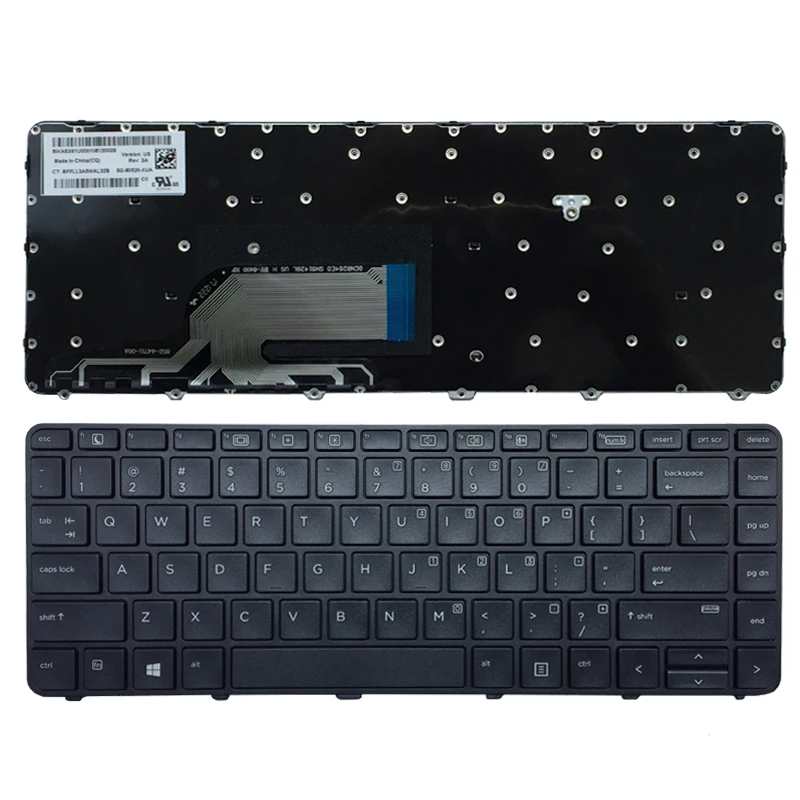 Новая клавиатура для ноутбука HP Probook 430 G3 G4 440 445 640 645 G2 английская черная с рамкой |