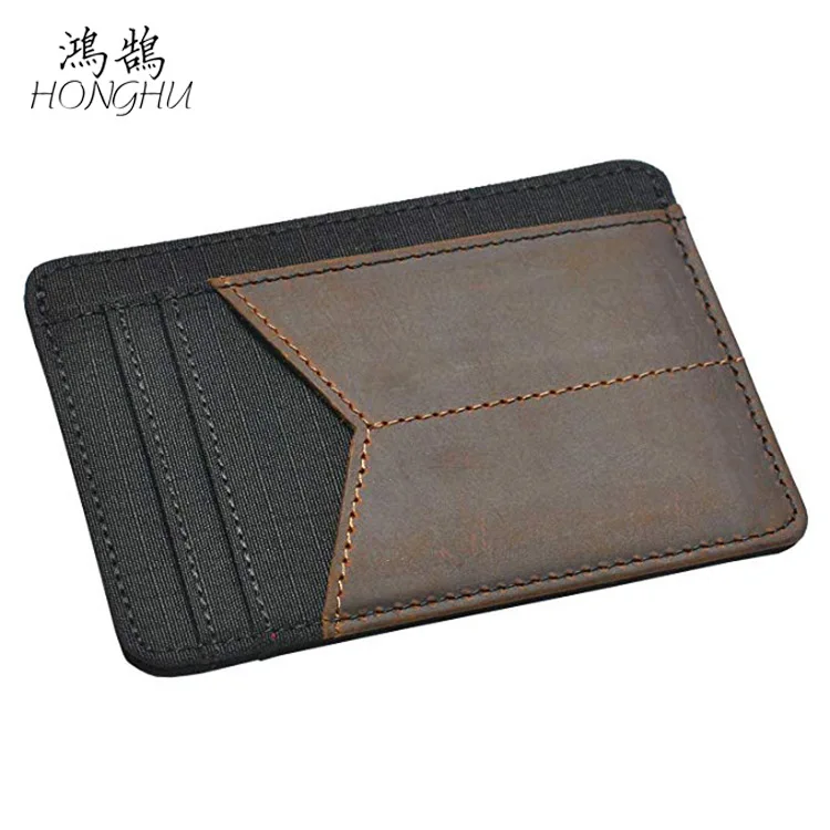 

Creative Wallet Genuine Leather RFID Wallet Cowboy with Leather Card Holder Full-grain Leather Ultra-Thin Documents Gift