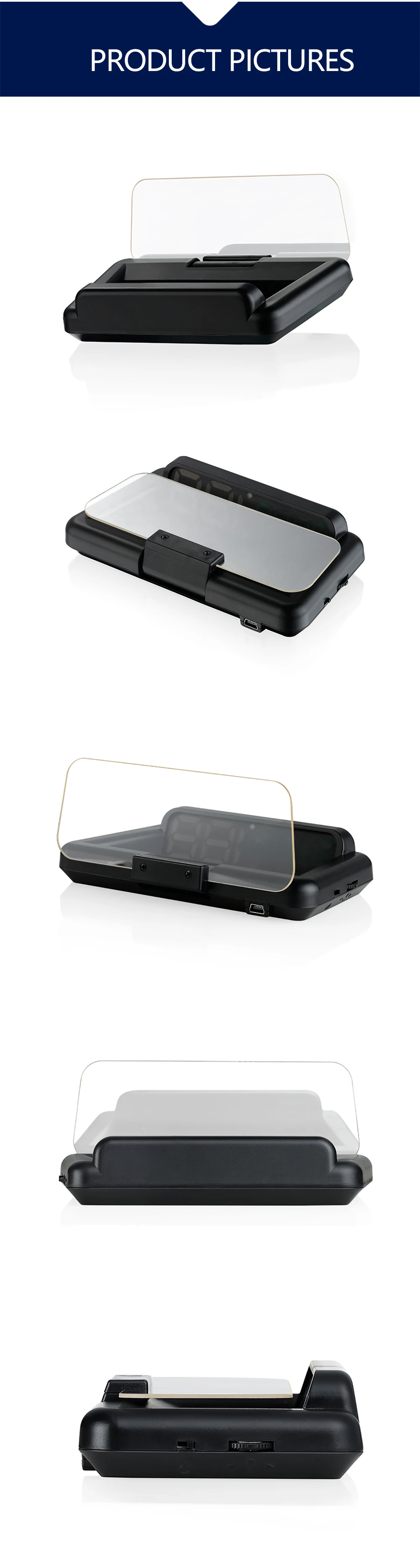 HUD C500 дисплей автомобиля gps OBD OBD2 диагностический инструмент проектор Цифровой измеритель скорости автомобиля сигнализация безопасности