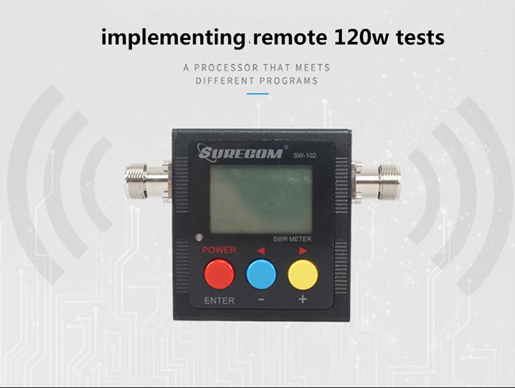 Surecom SW-102 125-525Mhz VHFUHF Antenna Power & SWR MeterDigital VHFUHF SWR & POWER WATT METER (2)