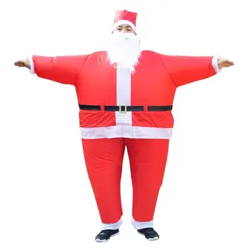 

Funny Xmas Show Costume Inflatable Santa Claus Suit Toy Adult Jumpsuit Prop Christmas Decoration for Home Xmas Decor