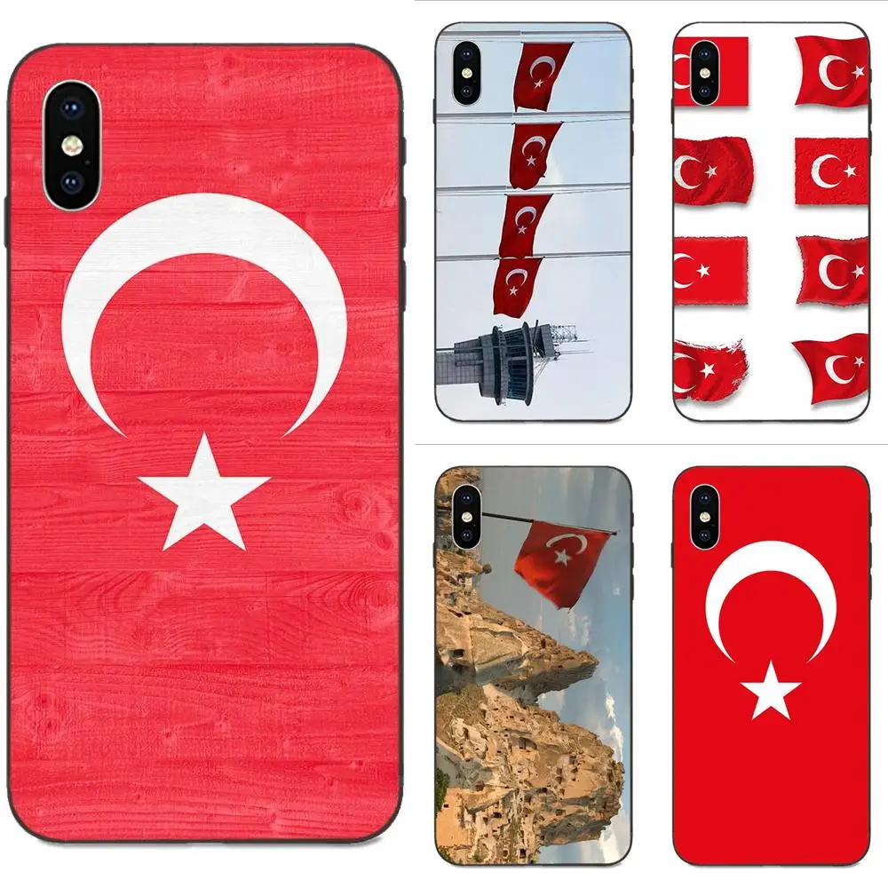 

Nice Turkish Flag Soft Cellphone Black For Galaxy A8 A9 Star Note 4 8 9 10 S3 S4 S5 S6 S7 S8 S9 S10 Edge Lite Plus Pro G313