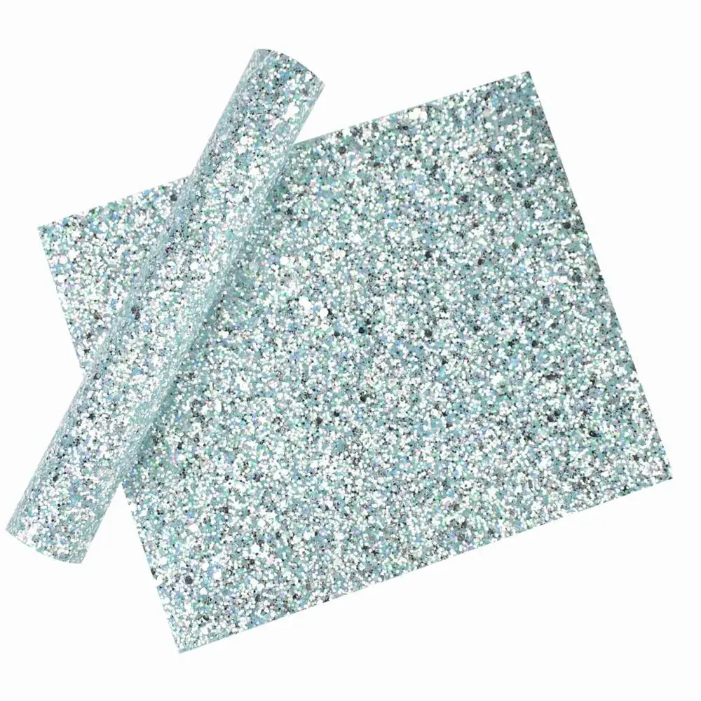 HSDCraft 20x34cm A4 star and Corazon Glitter on Leather Fabric,DIY handmade materials - Цвет: 07
