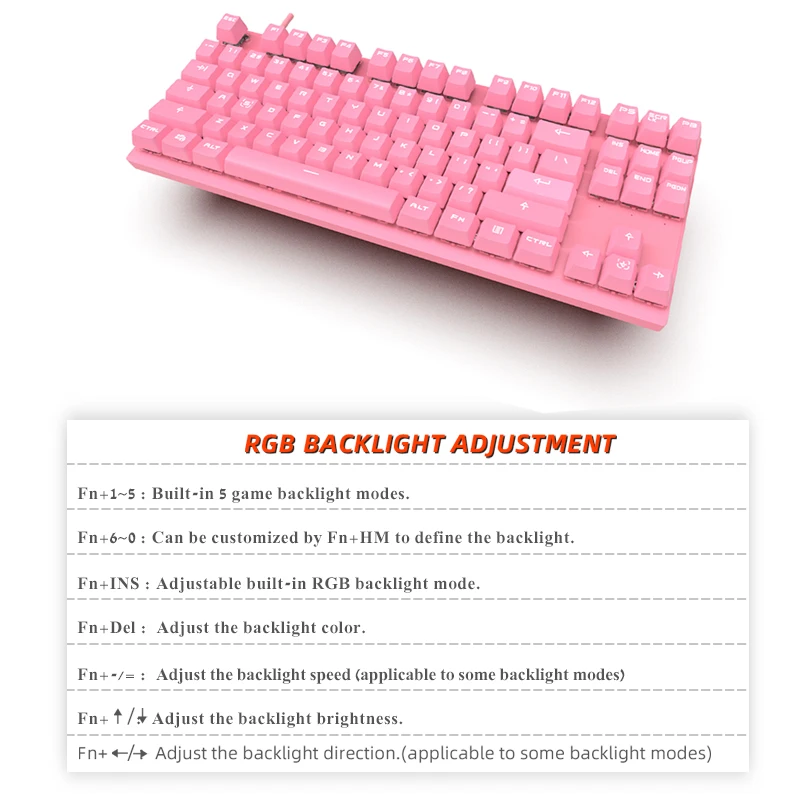 2020 Original Motospeed CK82 RGB Gaming Mechanical Keyboard LED Backlight USB Wired laser Ergonomics Keyboard For computer gamer