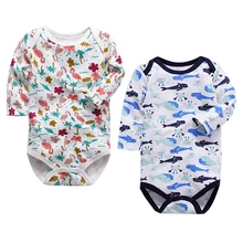 Боди для малышей 0-24 месяцев, осенняя одежда для мальчиков и девочек, комбинезон для новорожденных мальчиков, комбинезон с длинными рукавами, Одежда для младенцев