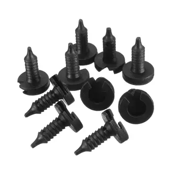 

50x 10x Car Door Panel Trim Clips Black Plastic MWC9134 For Land Rover Discovery Freelander P38 1995 - 2002