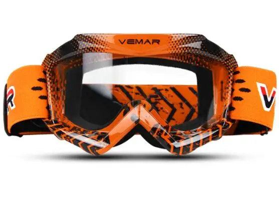 Motorcycle Goggles Clear Kids MX MTB Off-Road Dirt Kid Bike Goggles For Motocross Helmet gafas Moto Racing Child Glasses Orange