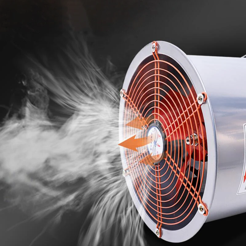 

Strong Exhaust Fan Kitchen Fume Industry Home Cylinder Pipeline Ventilation High Speed Fan