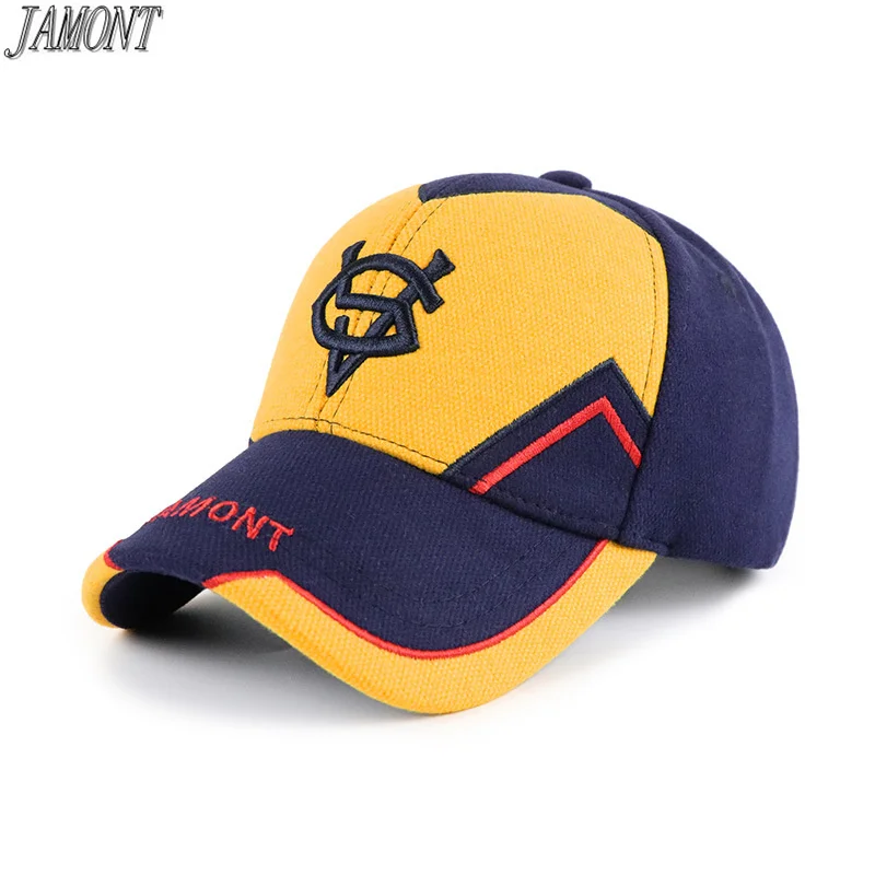 JAMONT Autumn Winter Warm Children Baseball Cap Polyester Kids Girls Boys Embroidery Sports Casual Hats Outdoor Snapback Hat | Аксессуары