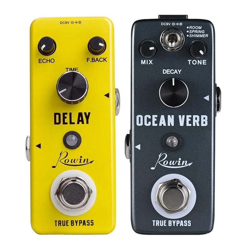 Dropship Rowin Ocean Verb Digital Reverb Guitar Effect Pedal 3 Modes