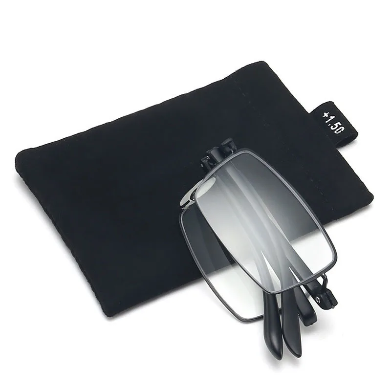 

Foldable HD Reading Glasses Unisex Full Frame for The Elderly Bluray Resistant HD Portable Smart Zoom Reading Glasses+1.0~+3.5