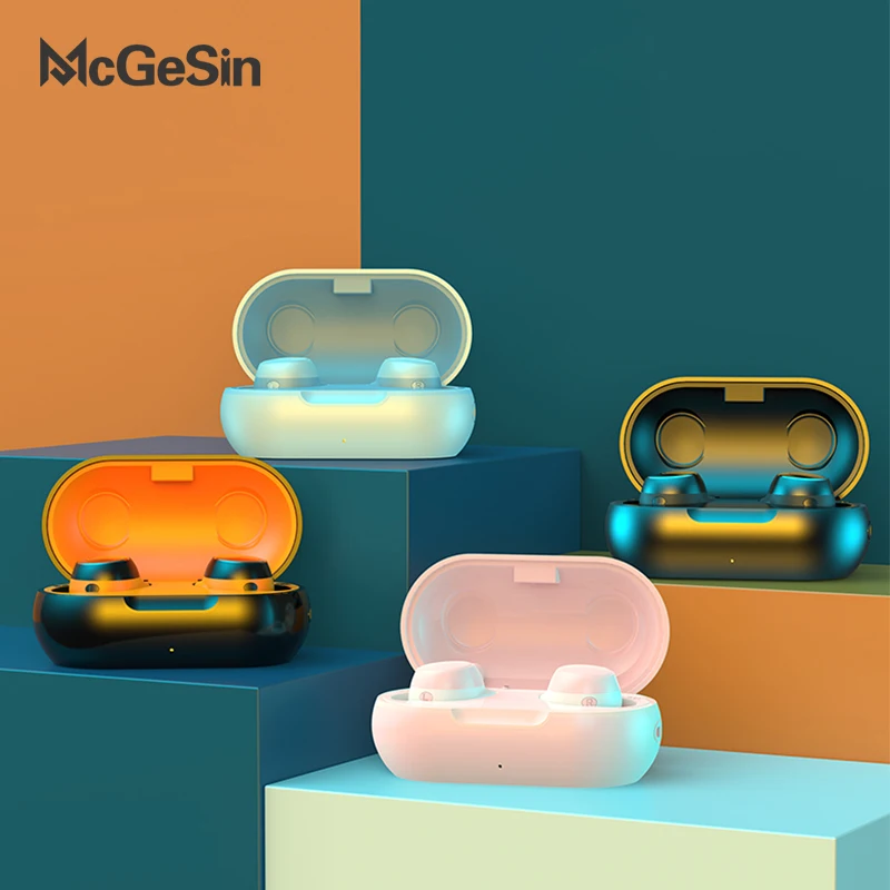 Беспроводные наушники McGeSin умные с сенсорным управлением Bluetooth V5.0 музыкальная гарнитура