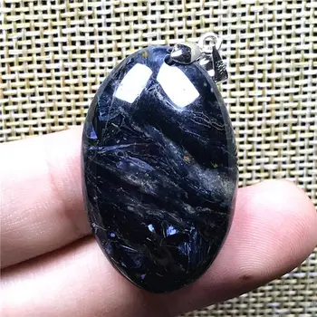 

Top Natural Blue Pietersite Pendant Jewelry For Woman Lady Man Crystal 33x21x8mm Egg Shape Beads Namibia Energy Gemstone AAAAA