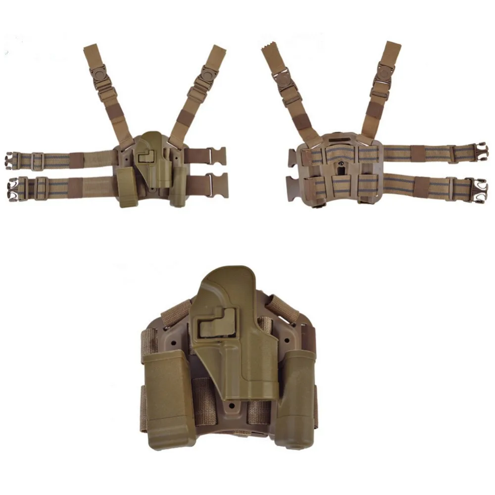 Serpa Style CQC Polymer Drop Leg Thing Holster for USP Style Pistol RL31-0010Ptan-03