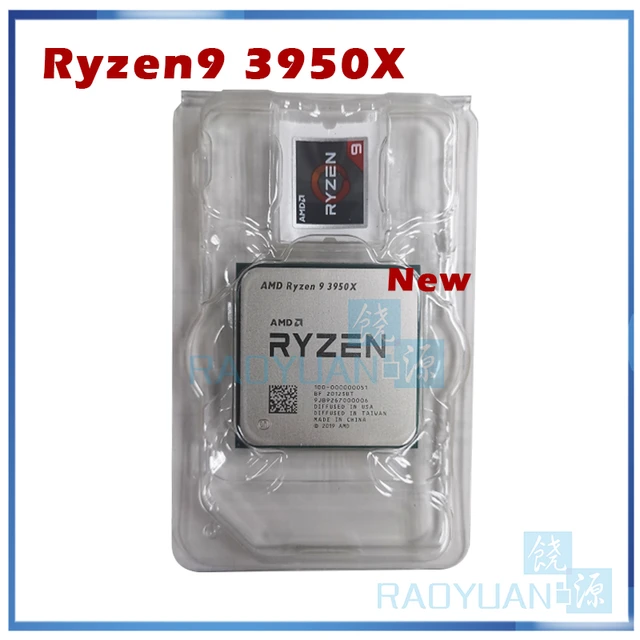 AMD-CPUプロセッサー,新しいamd ryzen 9 3950x r9 3950x 3.5 ghz 16 ...