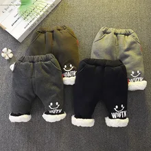 Зимние штаны для новорожденных; 4 цвета; для маленьких мальчиков и девочек; хлопковая плотная теплая одежда для детей; детские леггинсы; повседневные брюки