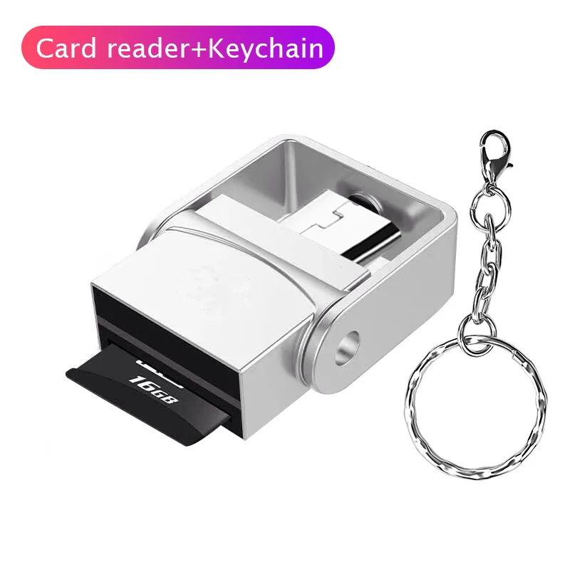 USB 3,1 микро кардридер 5 Pin TF Micro SD OTG адаптер микро-карты памяти ридер для samsung Xiaomi huawei htc - Цвет: Type C Sliver