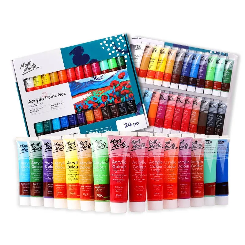 

36 строительных элементов 12/18/24 цветов, водонепроницаемая акриловая краска «сделай сам», ручная роспись одежды, обуви, товары для керамической живописи