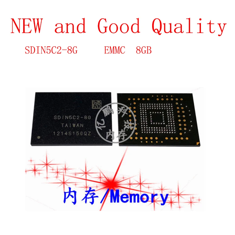 

SDIN5C2-8G BGA169 ball EMMC 8GB Mobile phone word memory hard drive New and Good Quality