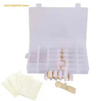

Organizer Box with 36 Adjustable compartments Includes 100 Plastic Floss bobbins