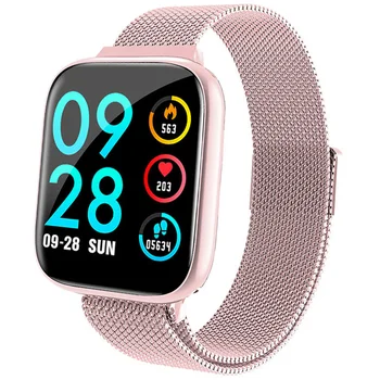 

Lerbyee Smart Watch P80 Heart Rate Blood Pressure Waterproof Fitness Band Full Screen Touch Running Smartwatch Weather Reminder