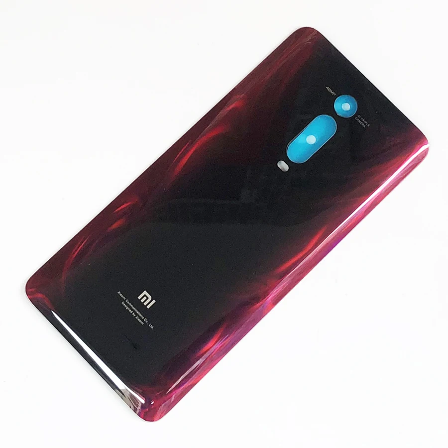 Red(2) Оригинальная Задняя стеклянная крышка для Xiaomi mi 9T mi 9T pro задняя дверь Сменный Чехол батареи, задняя крышка корпуса - Цвет: Red(2)