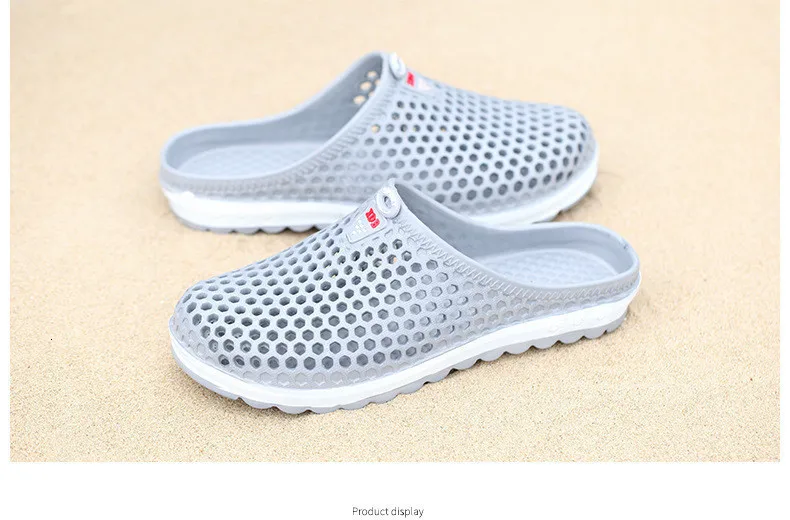 Men Slippers 2021 Summer Clogs Unisex Beach Slipper Lightweight EVA Couple Flip Flops Quick Dry Garden Shoes Lovers Pool Sandals