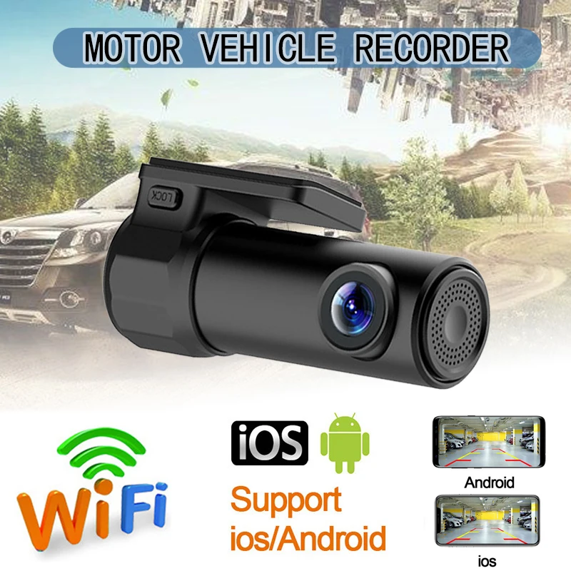 

Motor Vehicle Recorder WiFi Car Video Driving Recorder DVR Recorder 1080P HD Car Recorder Dash Cam Night Vision Portable Camera
