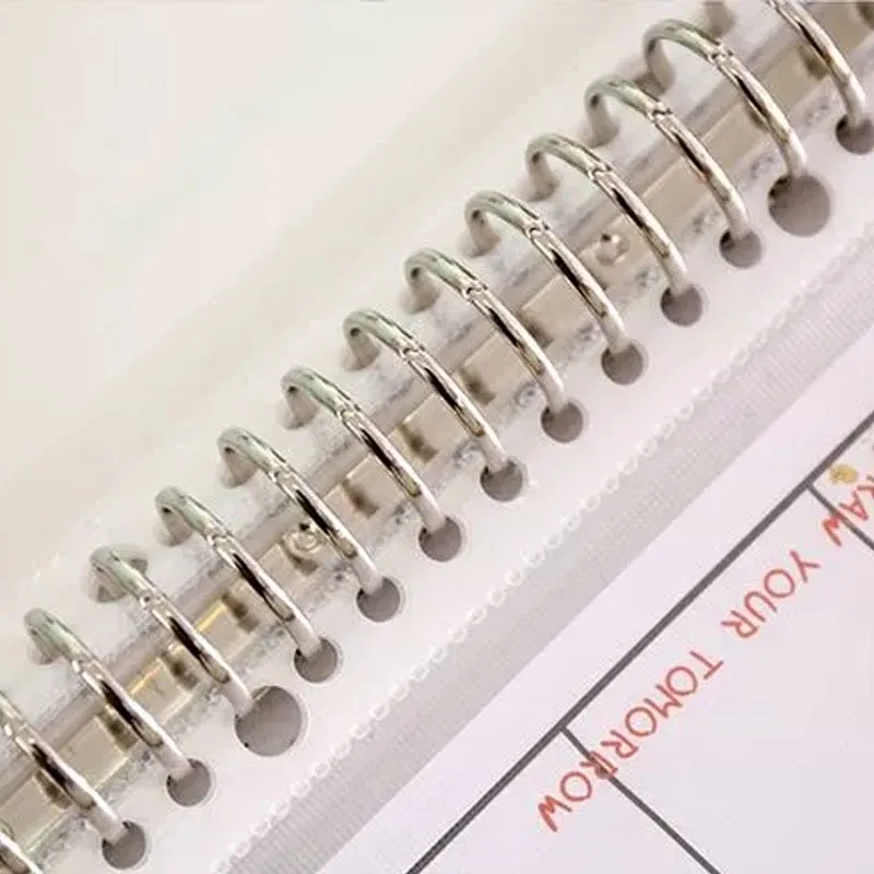 50 개/갑 A5 A4 바인더 인덱스 페이지 20/30 홀 프로텍터 투명 PVC 가방 휴대용 파일 폴더 문서 용 투명 파일 가방