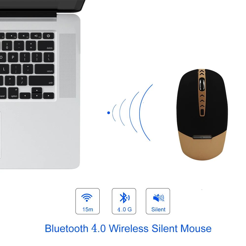 CHUYI 2,4G Беспроводная+ Bluetooth 4,0 Двухрежимная перезаряжаемая компьютерная оптическая мышь 1000 dpi USB Silent Mause для ПК ноутбука