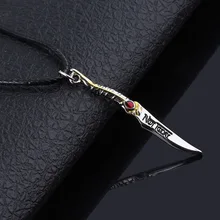 Игра престолов Ария Старк ожерелье с мечом кинжалом, который убивал ночной король Кулоны, подвески Мода welry