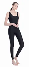 

Speerise Women Black Tank Unitards Men Spandex Ballet Unitard Gymnastic One Piece Dance Wear Costume for Adult Bodysuit