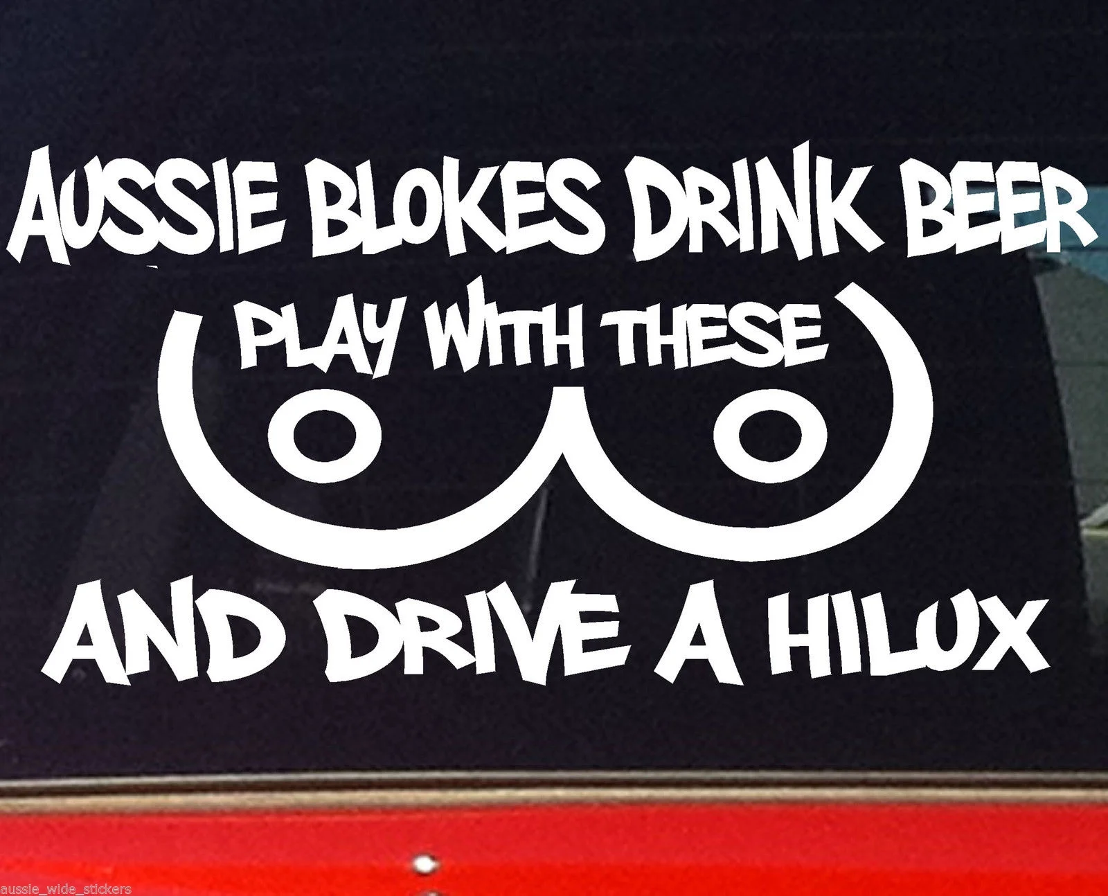 

For Car Sticker HILUX AUSSIE BLOKE 200mm Funny Offroad 4x4 ute Car Sticker