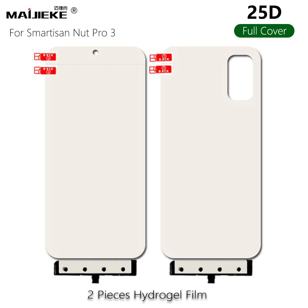 2 шт 25D полное покрытие Передняя Задняя Гидрогелевая пленка для OPPO Reno 2F 2Z мягкая защитная пленка для экрана+ инструменты для фиксации не стекло