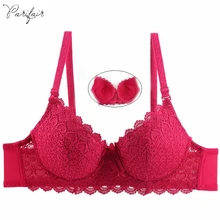 PariFairy, модные, плотные чашки, сексуальные, красивые, пуш-ап бюстгальтеры, кружева, вышивка, нижнее белье, бюстгальтер, Топ для женщин, бюстгальтер размера плюс 38A-44C