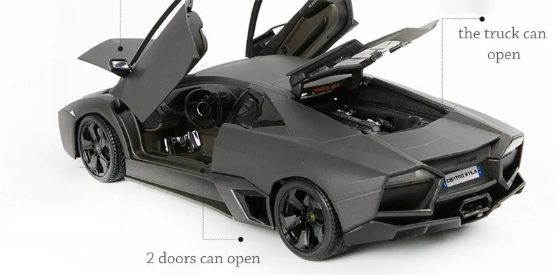 1:18 Модель спортивного автомобиля из сплава Lamborghinis Reventon Руль управления передние игрушки для детей Diecast HotsWheel