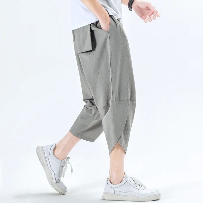 Baggy Cotton Linen Harem Pants 2020 Japanese Vintage Solid Men Women Hip Hop Plus Size Wide Leg Pants Pantalone Homme Trousers Baggy Cotton Linen Harem Pants 2020 Japanese Vintage Solid Men Women Hip Hop Plus Size Wide Leg Pants Pantalone Homme Trousers