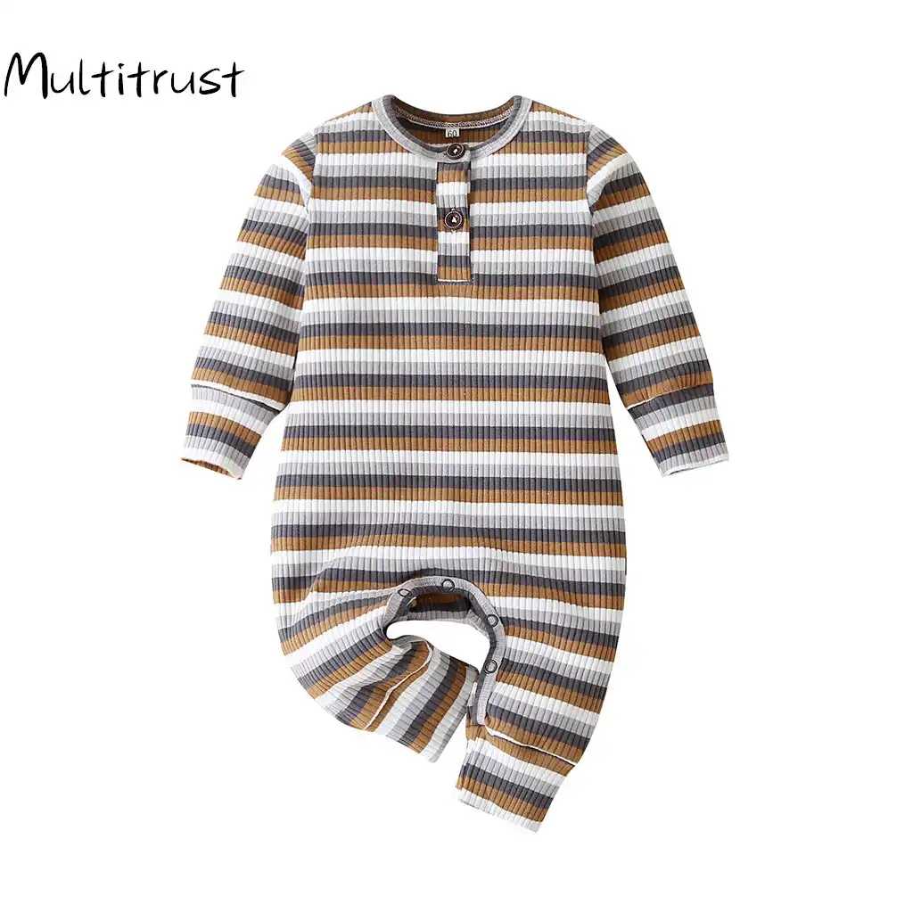 Autumn Long Sleeve Romper Baby Boy Girl Romper Clothe Cotton Ribbed Outfits Unisex Infant Winter One Piece Jumpsuit Pajamas Rompers Aliexpress