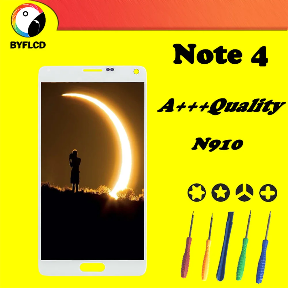 Новый TFT Lcd для samsung Note 4 N910 N910F N910A дисплей Galaxy комплект сенсорного экрана Замена |