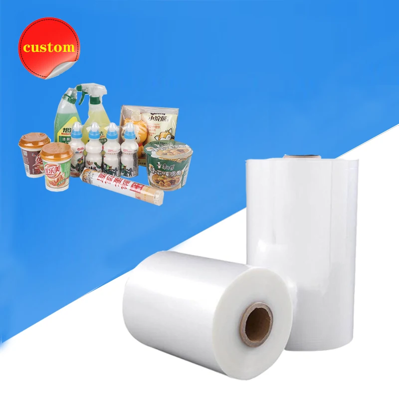 

POF Heat shrinkable film reel double-deckTubular coil transparent Fold in half Packaging Wrap plastic bag food Daily necessities