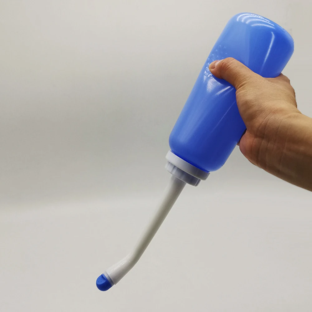 500ml Handheld Portable Home Sprayer Bidet Washing Pregnant with 2 Long NozzlesLarge Capacity Toilet Travel Personal Cleaner