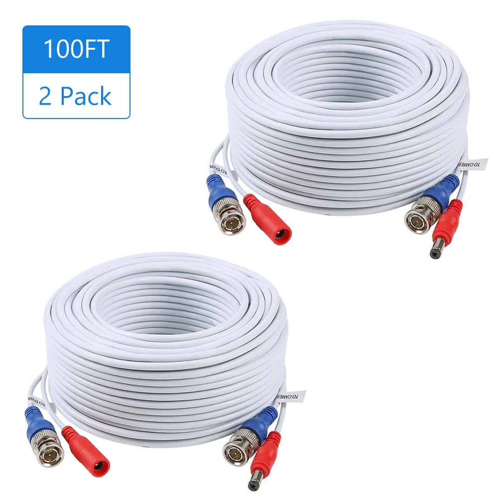 30m 18m Video+power HD Copper CCTV Camera extend Wires Extension