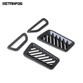 

For Toyota Rav4 Rav 4 2019 2020 Carbon Fiber Front Upper Air Condition Vent Outlet Cover Trim Sticker Accessories Car Styling