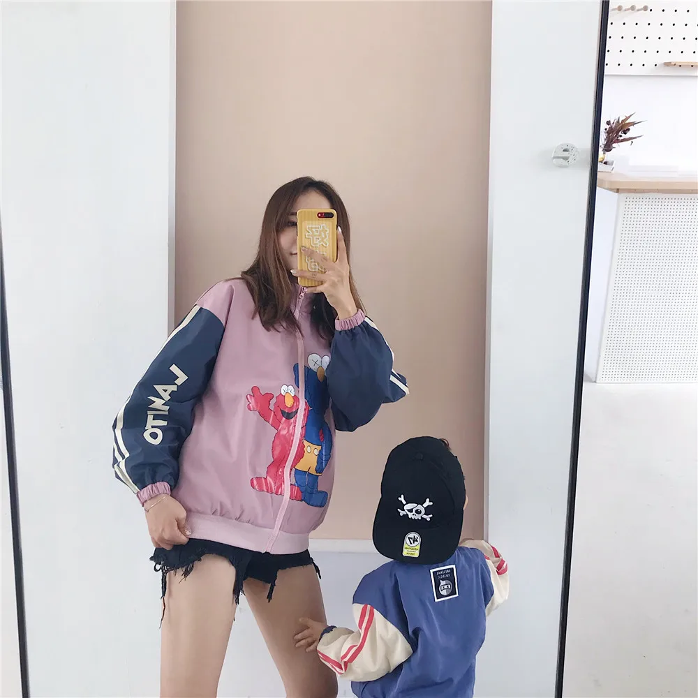Tonytaobaby/осенне-зимняя одежда; Новая детская одежда для мальчиков и девочек; Красивая бейсбольная куртка; пальто для родителей; Детское пальто