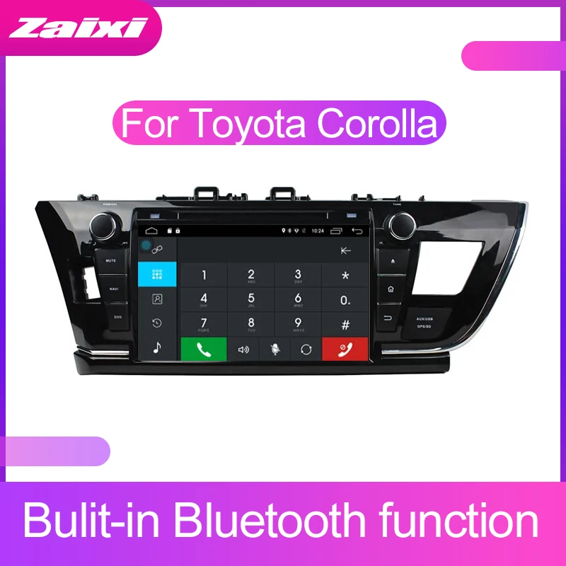 

Android 2Din Car MP5 Multimedia DVD Video Player GPS Navigation Radio Auto Stereo Audio For Toyota Corolla 2013~2018 Accessories