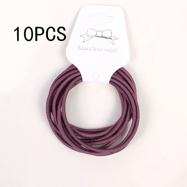 30PCS Women Girls 4CM Colorful Polyester Elastic Hair Bands Ponytail Holder Rubber Bands Scrunchie Headband Hair Accessories a12