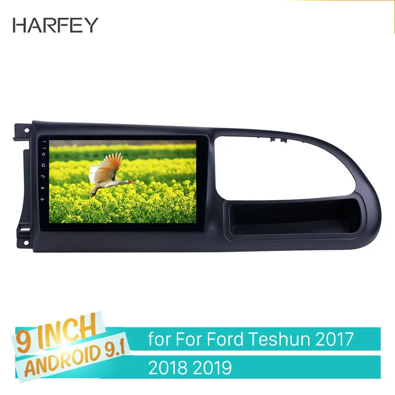 Harfey Автомобильный gps Радио Android 9,1 HD сенсорный экран 9 дюймов для Ford Teshun с поддержкой Bluetooth Carplay DVR OBD2